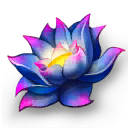 Blue lotus icon